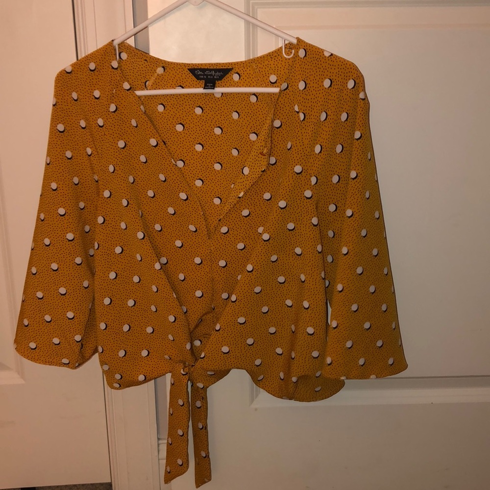 Yellow Polka Dot Blouse